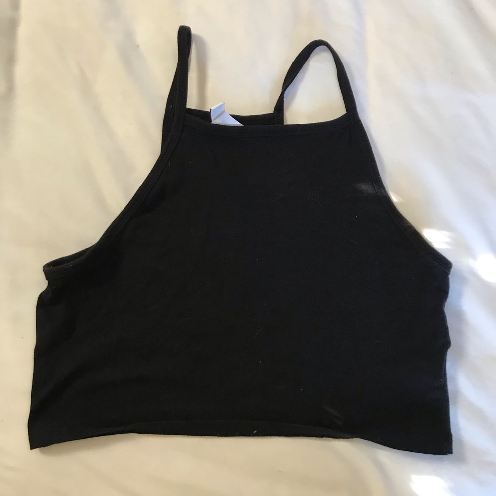 Black crop top